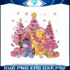 winnie-the-pooh-friends-pink-christmas-svg-cricut-file