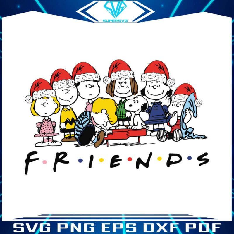 vintage-peanuts-friends-cartoon-christmas-svg-cricut-file