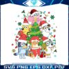 bluey-characters-merry-christmas-png-sublimation-file