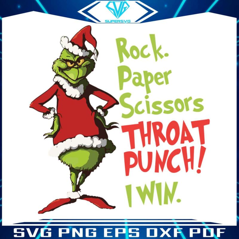 grinch-christmas-rock-paper-scissor-throat-punch-i-win-svg