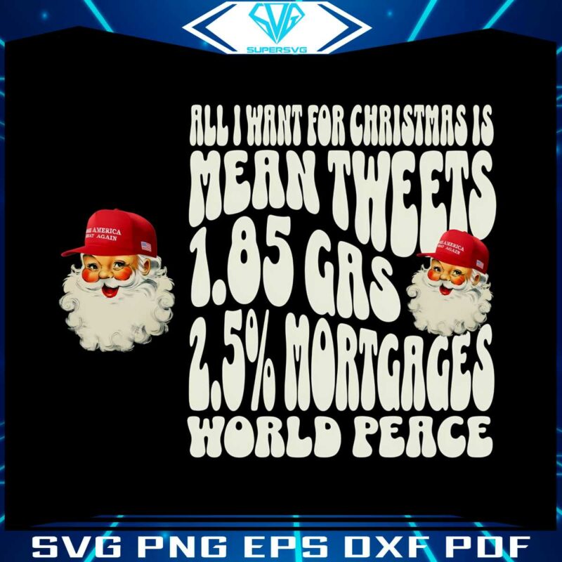 political-santa-all-i-want-for-christmas-is-mean-tweet-png