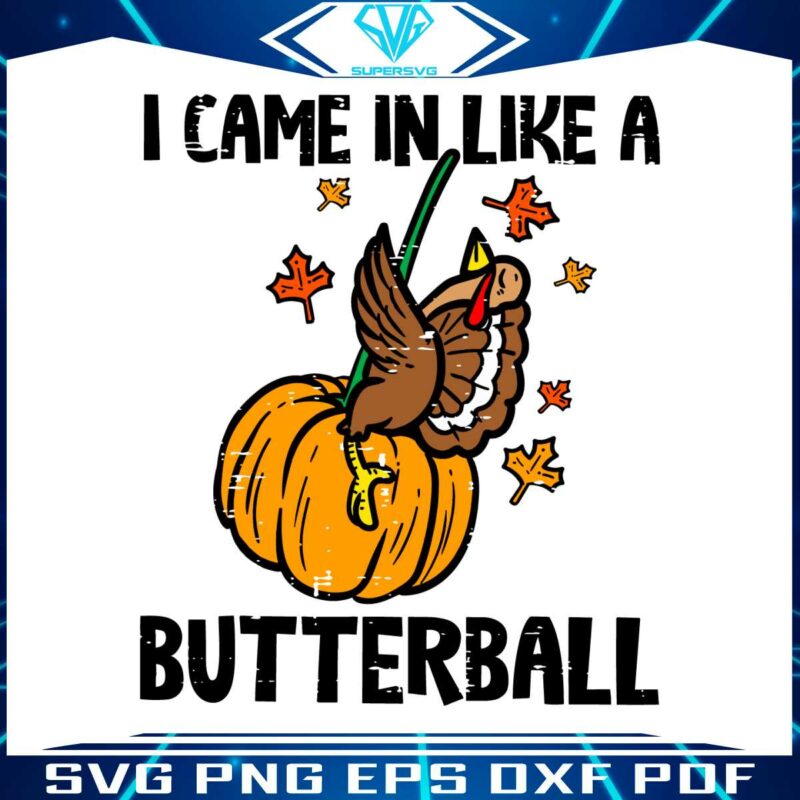 funny-thanksgiving-i-came-in-like-a-butterball-svg-files