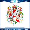 bluey-family-christmas-lights-svg-digital-cricut-file