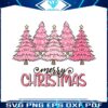 retro-pink-tree-merry-christmas-svg-graphic-design-file
