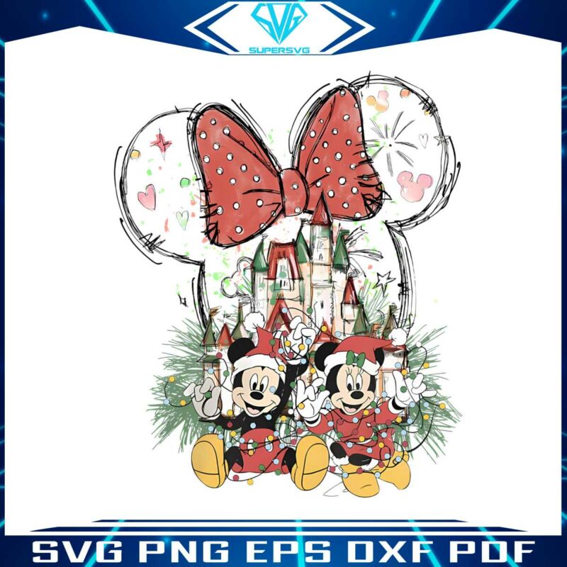 disney-castle-christmas-mickey-and-minnie-png-download