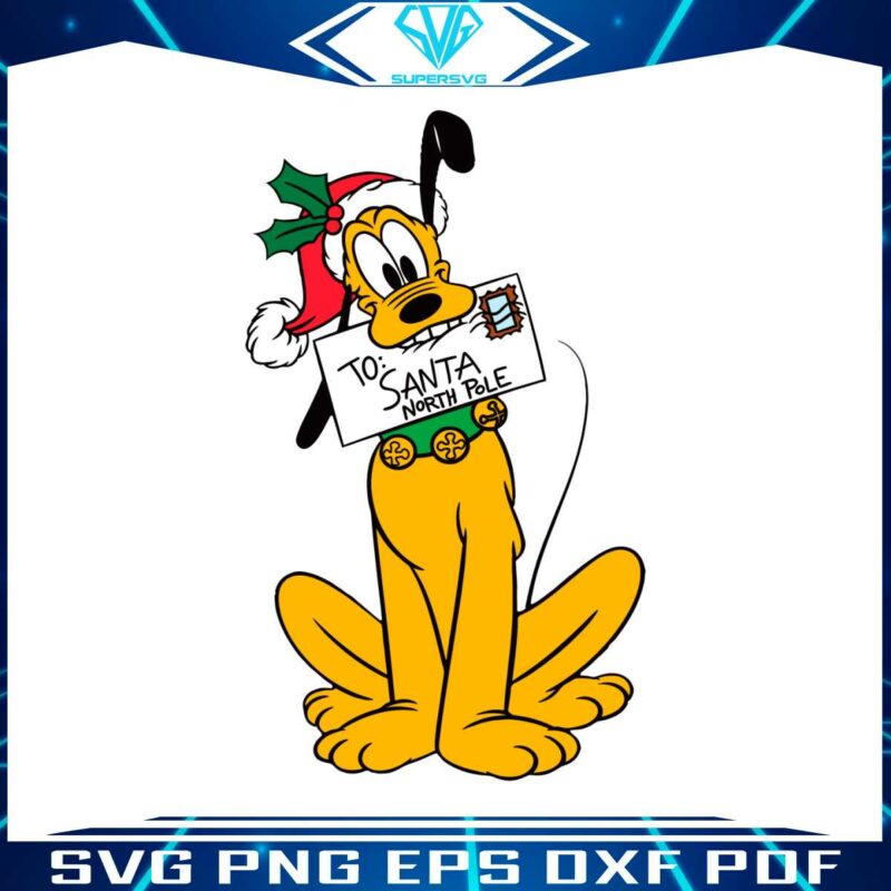 lovely-to-santa-north-pole-disney-pluto-christmas-svg-file