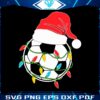 christmas-soccer-ball-lights-santa-svg