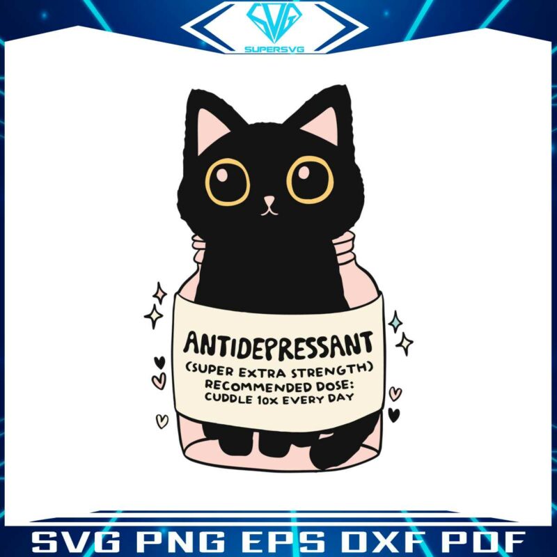 funny-antidepressant-black-cat-svg