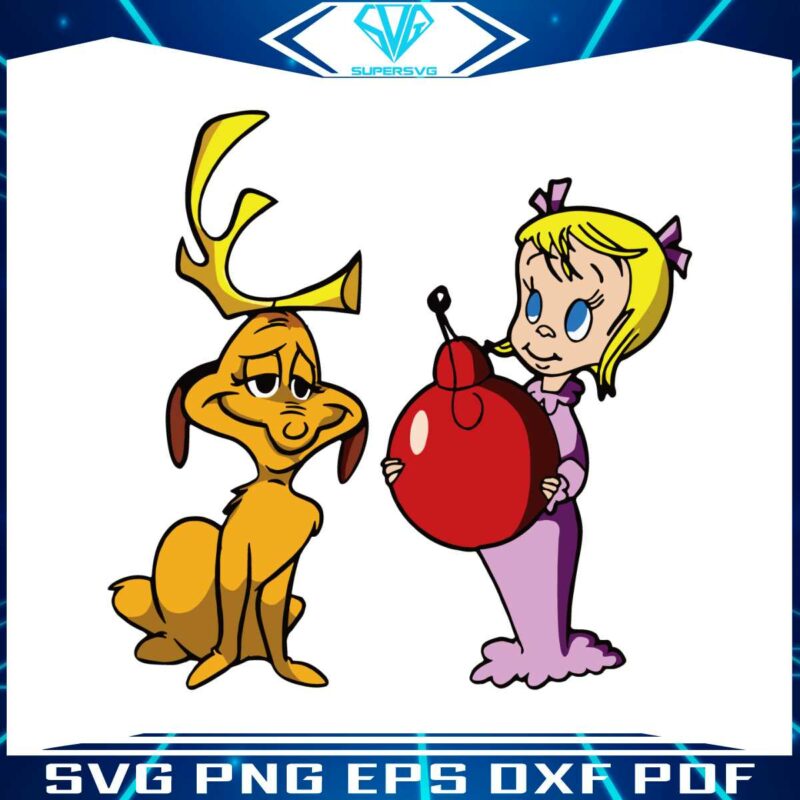 cindy-lou-who-and-max-jingel-ball-svg