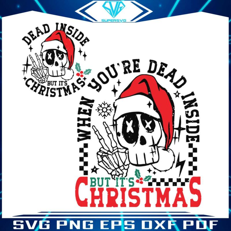 skeleton-dead-inside-but-its-christmas-svg