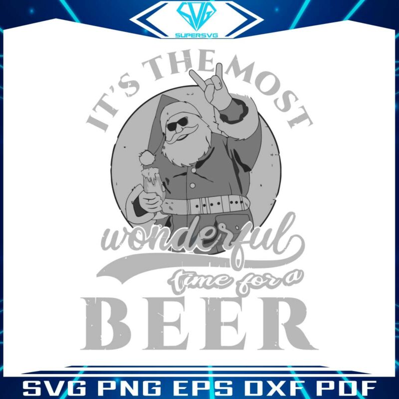 santa-wonderful-time-for-a-beer-svg