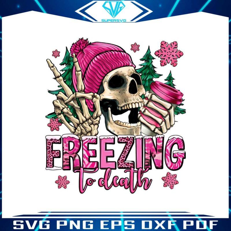 pink-skeleton-freezing-to-death-png