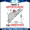 i-want-a-hippopotenuse-for-christmath-svg