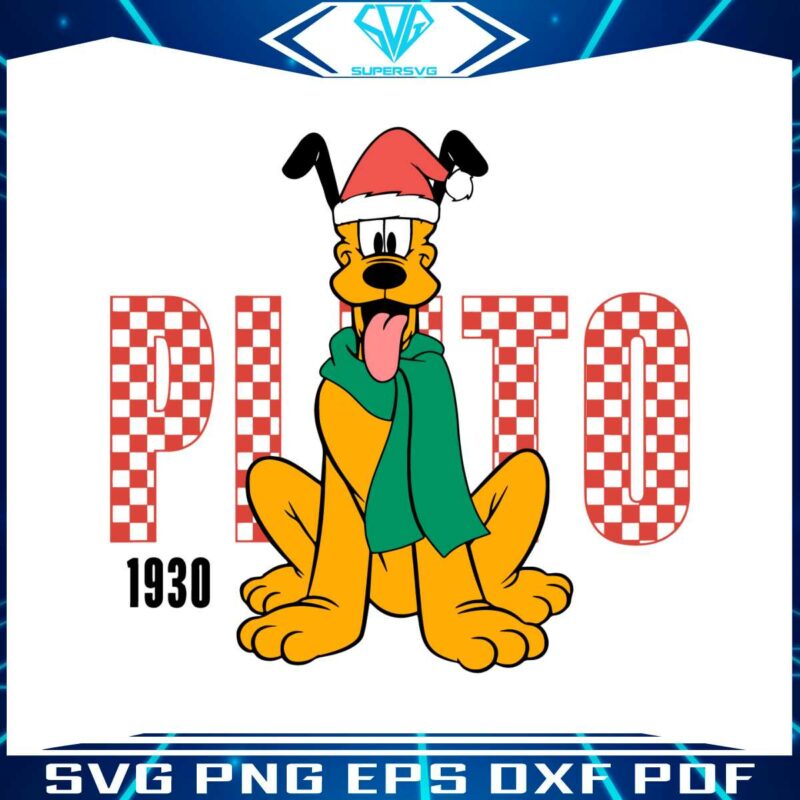 cute-pluto-christmas-1930-svg