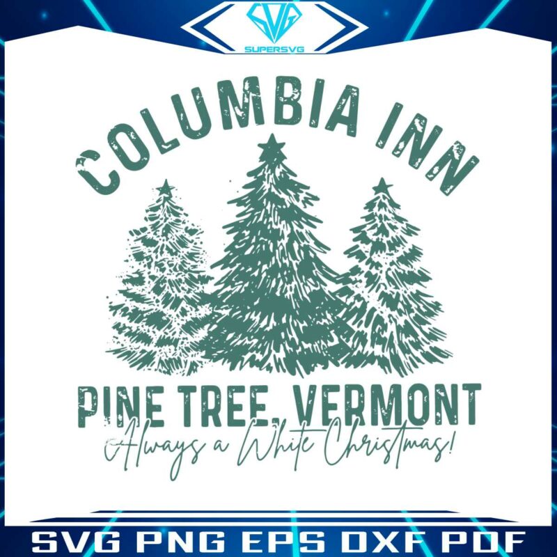 columbia-inn-pine-tree-vermont-svg-digital-cutting-file