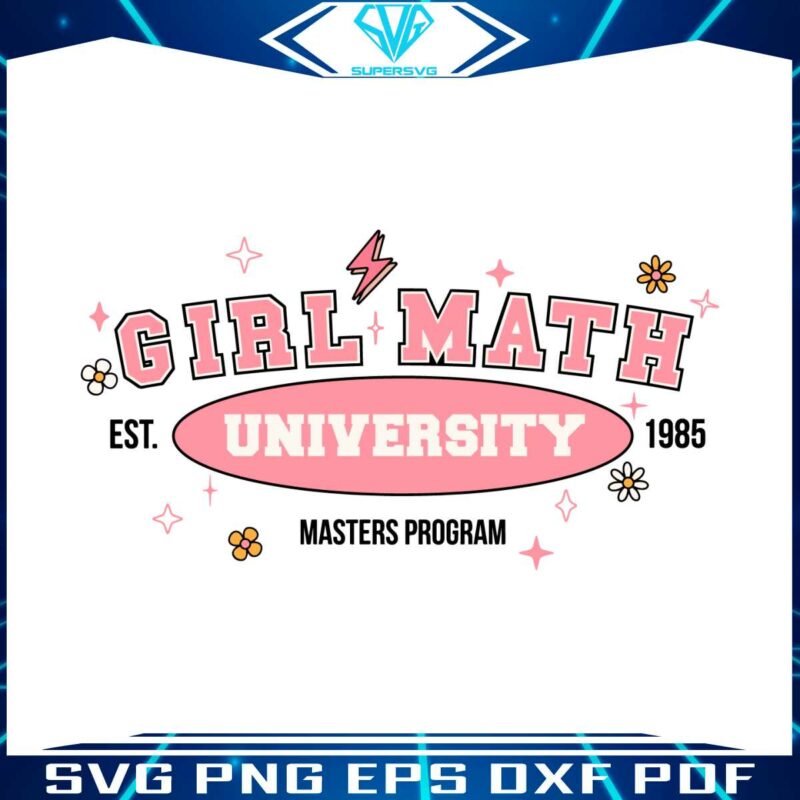 girl-math-university-est-1958-svg