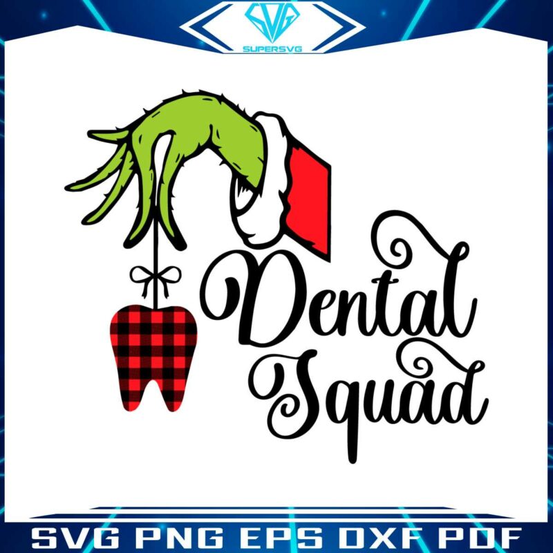 christmas-dental-squad-grinch-hand-svg