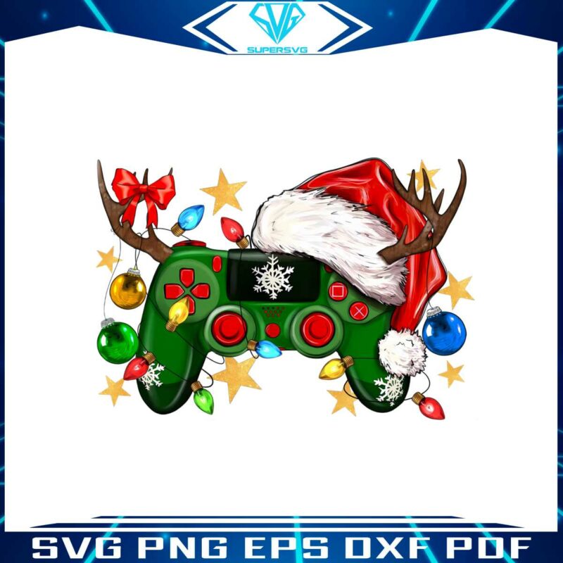 christmas-game-controller-santa-hat-png