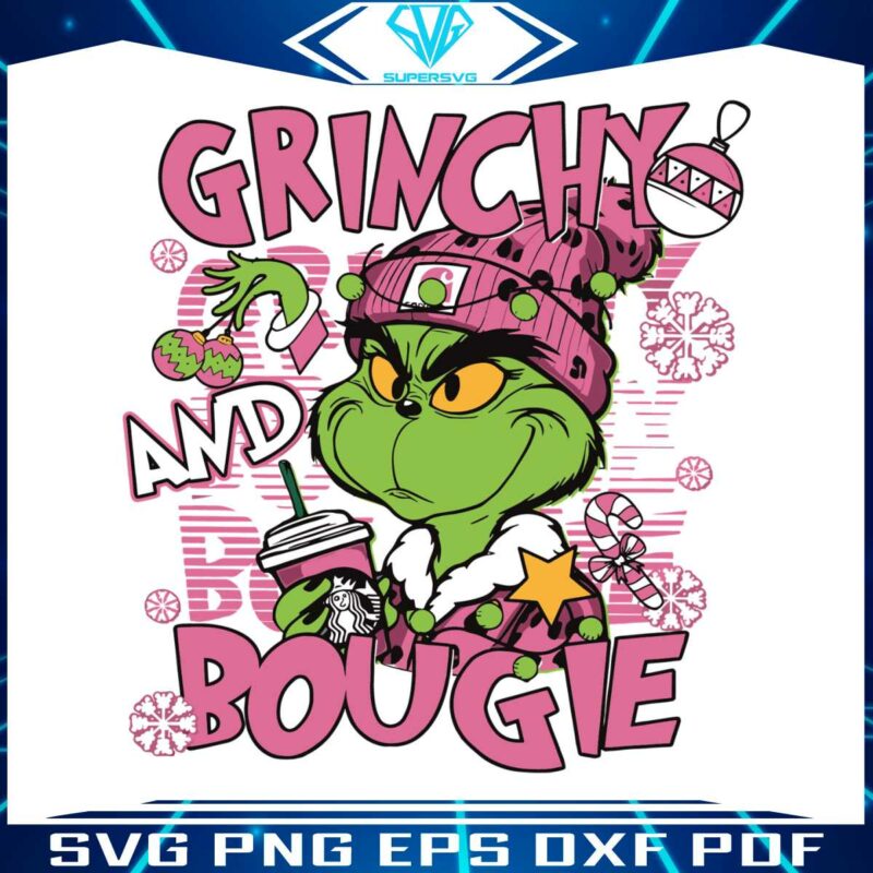 pink-grinchy-and-bougie-christmas-svg