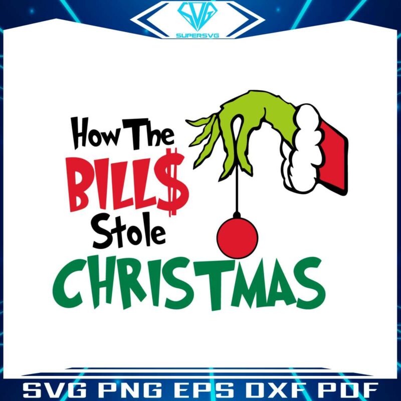 how-the-bills-stole-christmas-svg