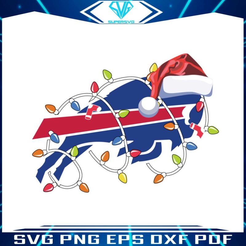 bills-with-santa-hat-and-christmas-light-svg