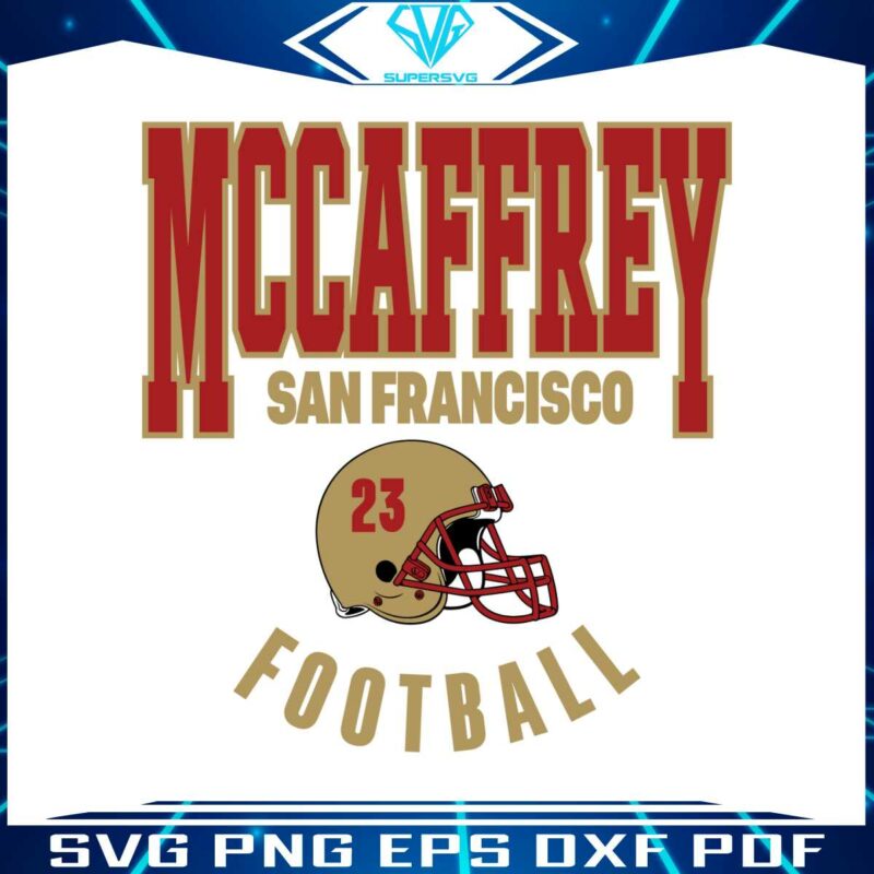 christian-mccaffrey-san-francisco-football-svg