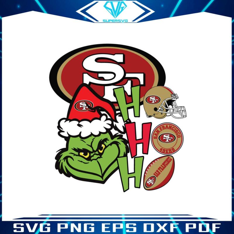 grinch-ho-ho-ho-san-francisco-49ers-svg