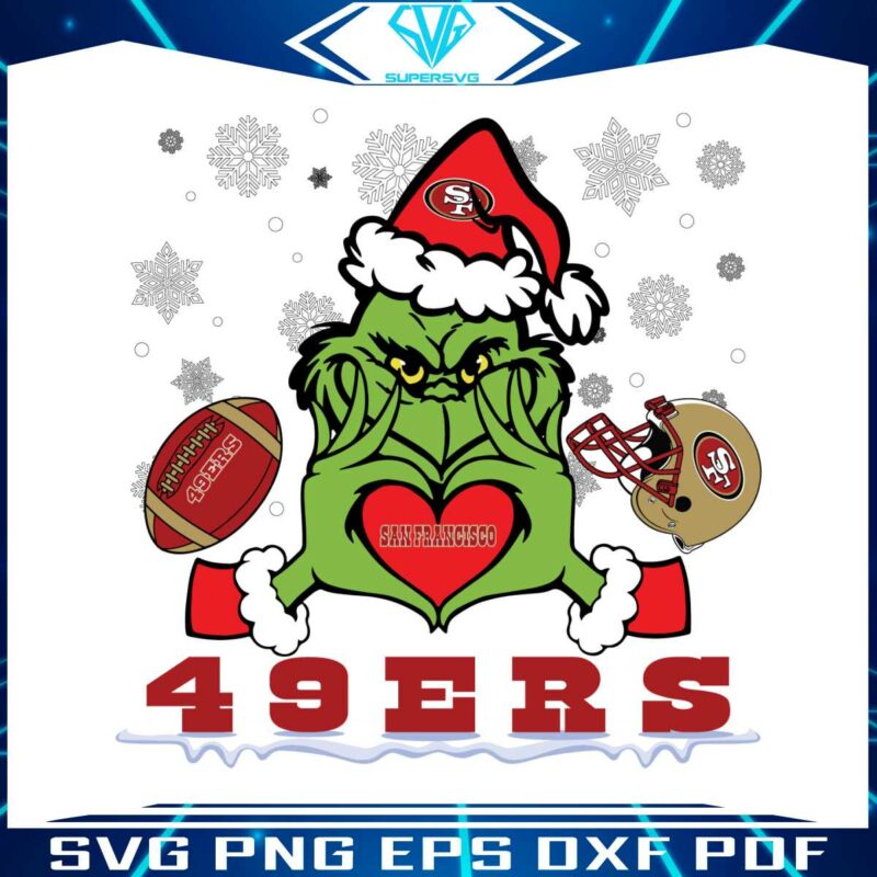 grinch-loves-49ers-football-helmet-svg