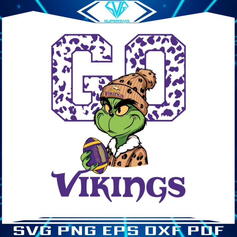 grinch-leopard-go-vikings-football-svg-digital-download