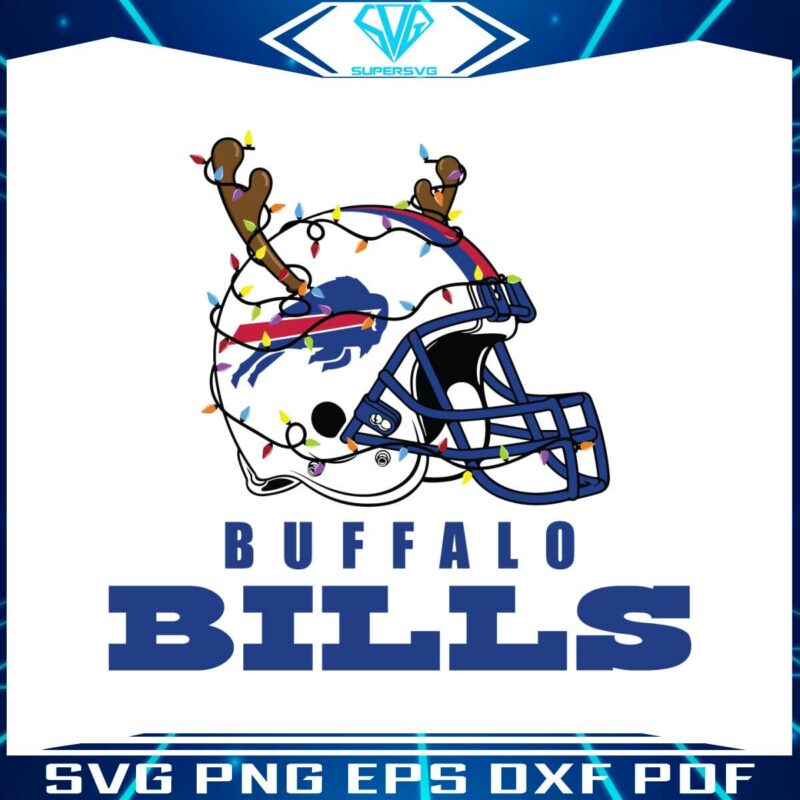 buffalo-bills-helmet-deer-antlers-svg-digital-download