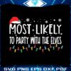 most-likely-to-party-with-the-elves-svg