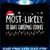 most-likely-to-bake-christmas-cookies-svg