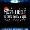 most-likely-to-offer-santa-a-beer-svg