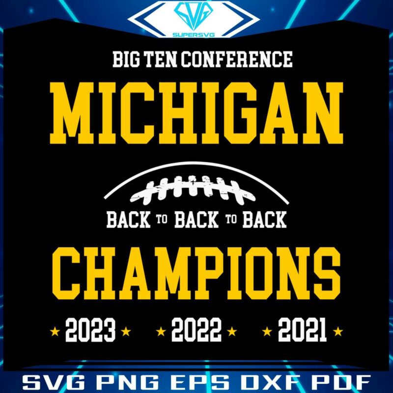 big-ten-conference-michigan-champion-svg