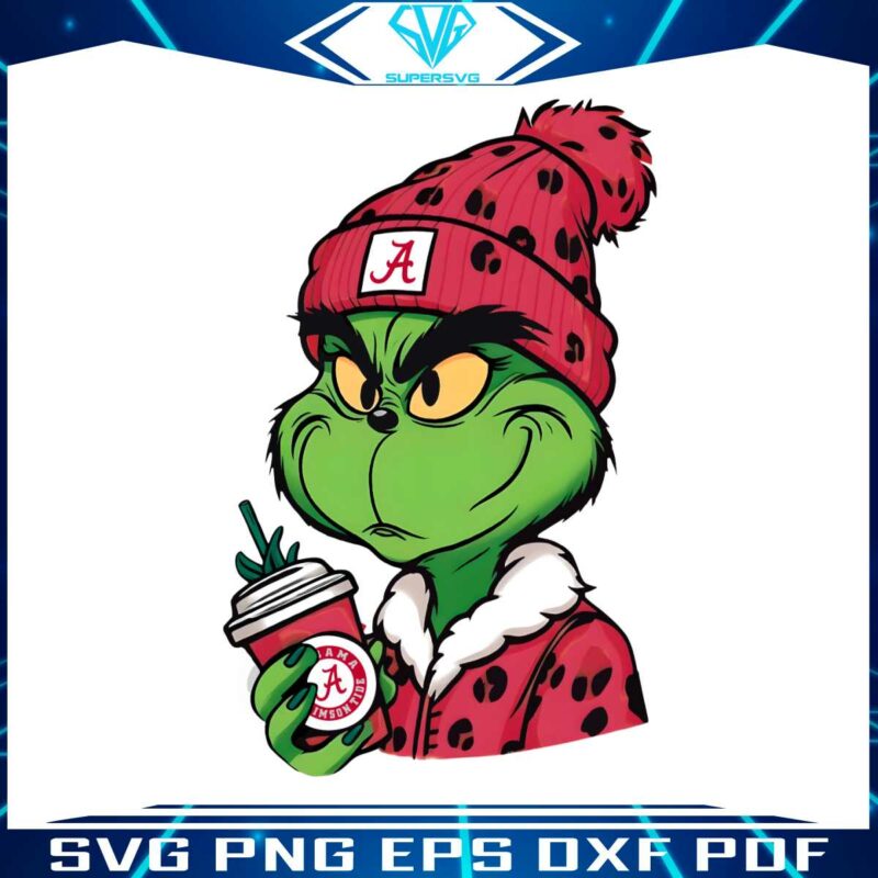 grinch-boujee-alabama-crimson-tide-png