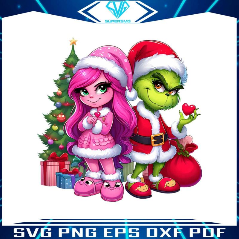 couple-grinch-pink-bougie-preppy-png