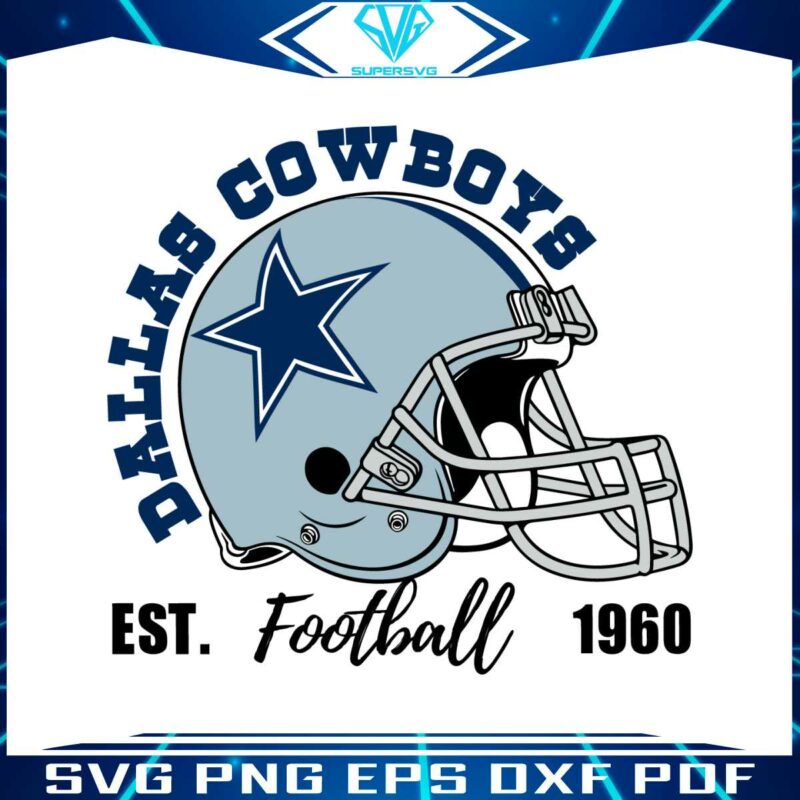 dallas-cowboys-football-helmet-1960-svg