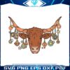 western-christmas-bull-skull-svg