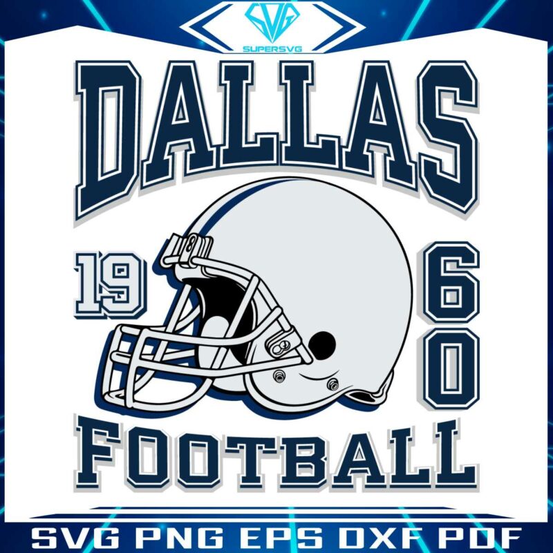 vintage-dallas-cowboys-football-helmet-1960-svg