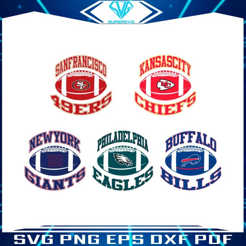 new-york-giants-chiefs-49ers-eagles-and-bills-svg-bundle