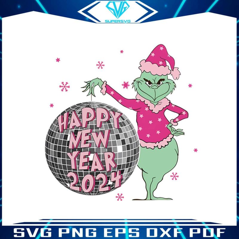 disco-ball-grinch-happy-new-year-2024-png