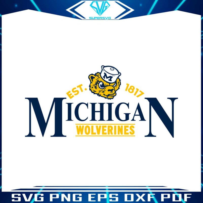 vintage-michigan-wolverines-ncaa-football-svg