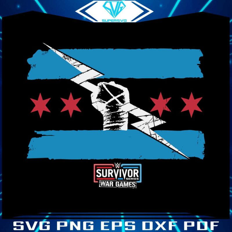 wwe-cm-punk-survivor-series-2023-svg