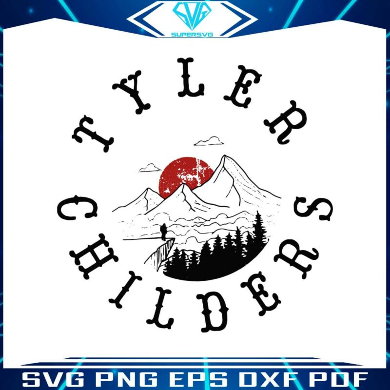 retro-tyler-childers-mountain-svg