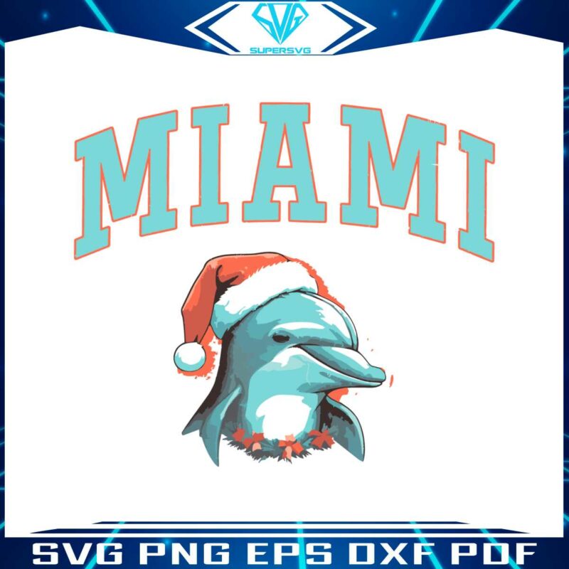 christmas-miami-dolphins-svg-cricut-digital-download