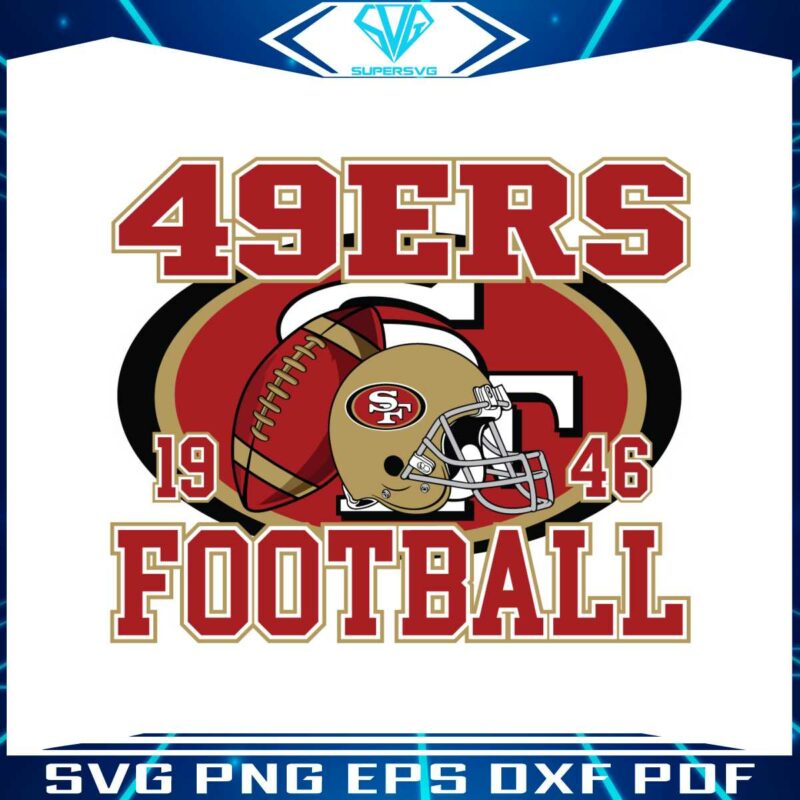 vintage-49ers-football-helmet-svg-digital-download