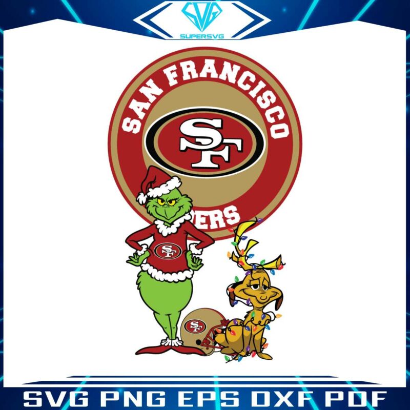 grinch-and-max-san-francisco-49ers-svg-digital-download