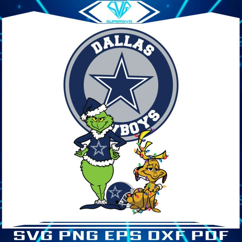 grinch-and-max-dallas-cowboys-svg-digital-download