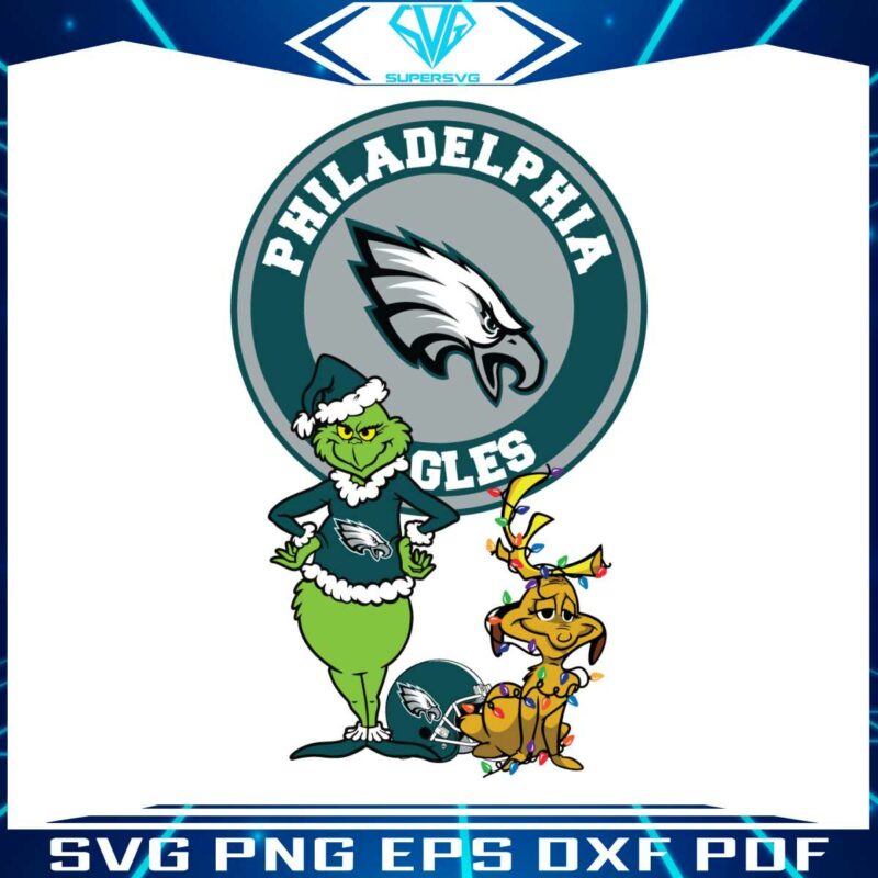 grinch-and-max-philadelphia-eagles-svg-digital-download