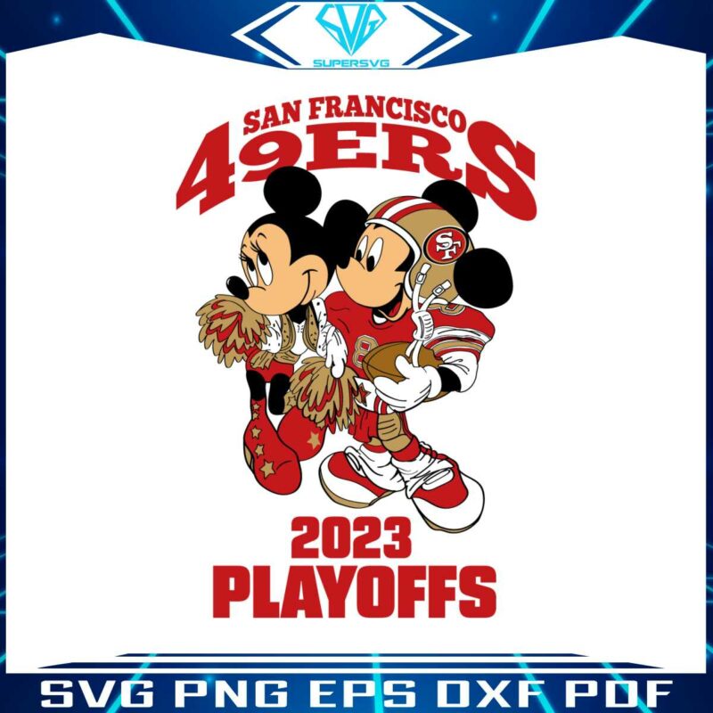 mickey-minnie-49ers-2023-playoffs-svg